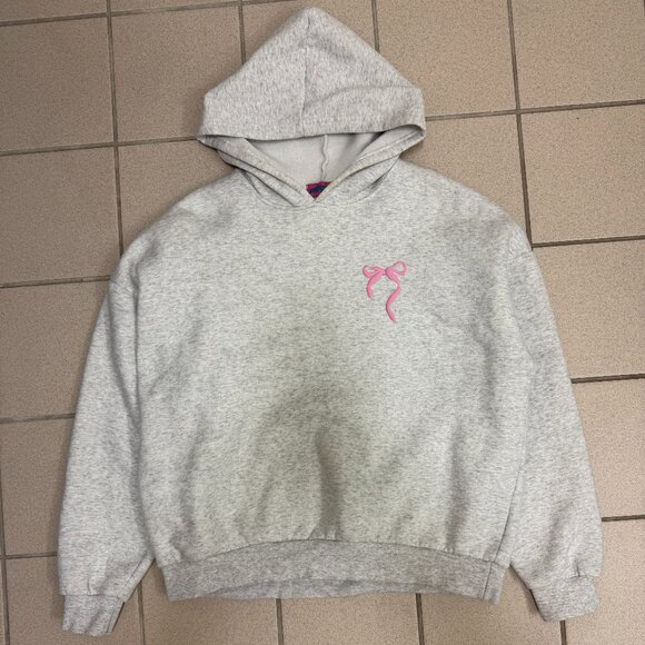 EDIKTED Sasha Bow Detail Oversized Hoodie Womens XL - Picture 2 of 7